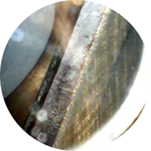 Эндоскопия камеры сгорания, видим состояние стенок цилиндра